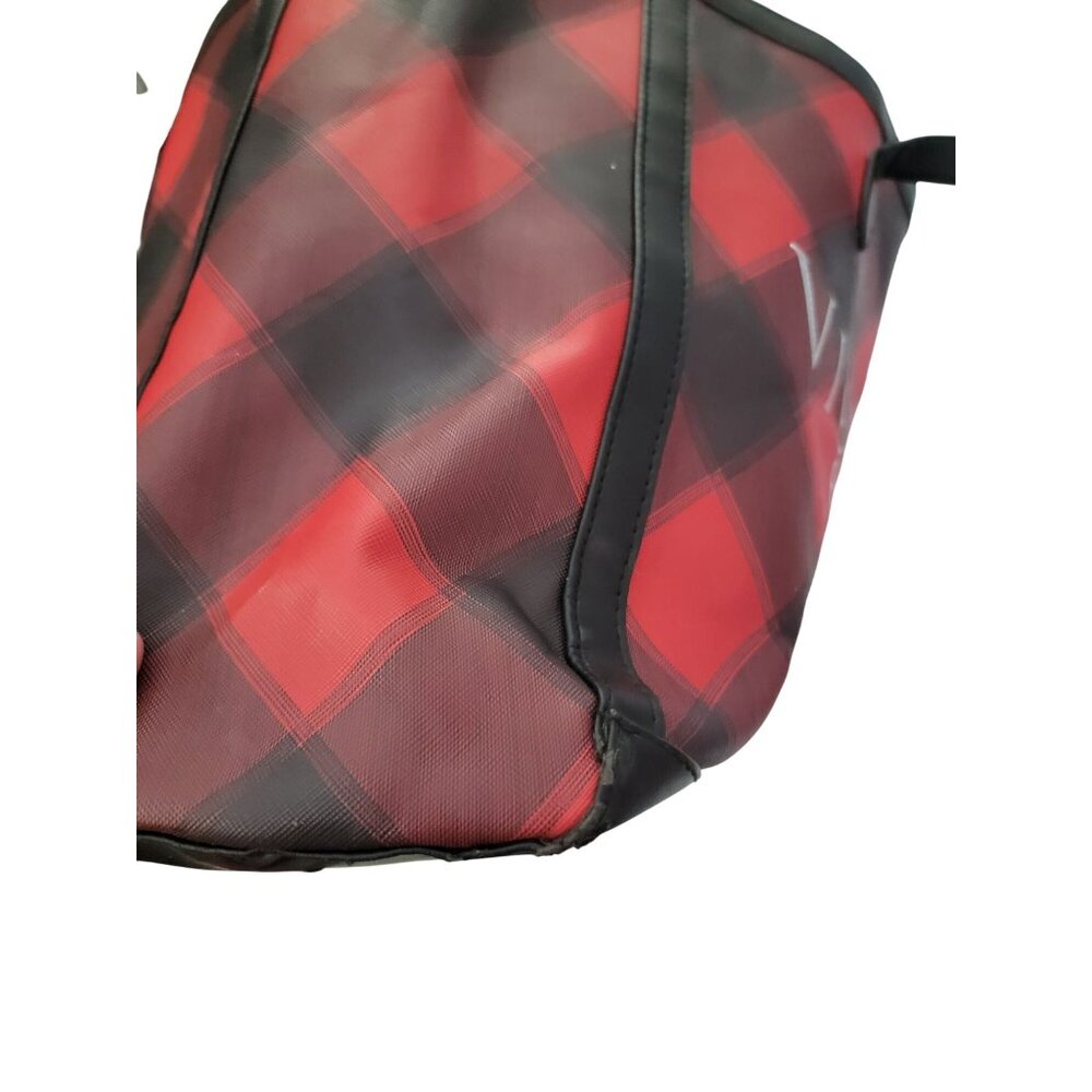Victorias Secret Red & Black Plaid Tote Bag - Picture 14 of 15